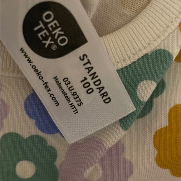 Hanna Andersson - Short Sleeve Printed Pocket Dress in Tiny Blossoms - Picture 8 of 10